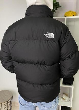 Пуховик the north face 700 черный турция лого вышивка до -25*с, мужская зимняя куртка тнф2 фото