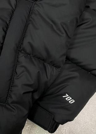 Пуховик the north face 700 черный турция лого вышивка до -25*с, мужская зимняя куртка тнф9 фото