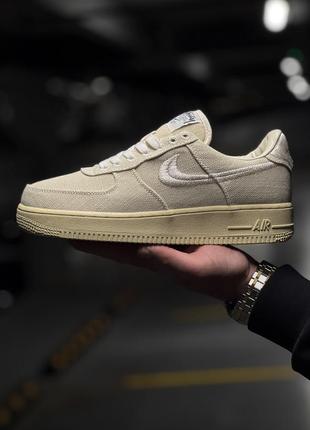 Мужские кроссовки stussy x nike air force 1 low