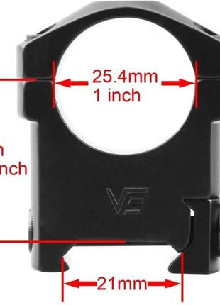 Кільця mark 1" high vector optics2 фото