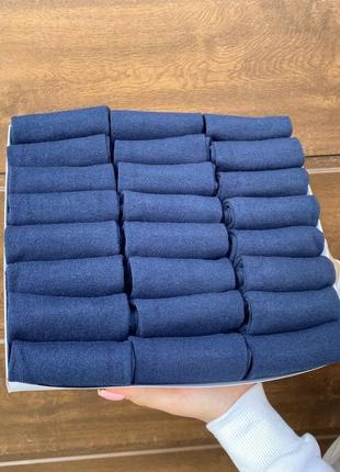 Подарочный набор носков женских коротких летних синих хлопковых качественных 36-40 24 пары6 фото