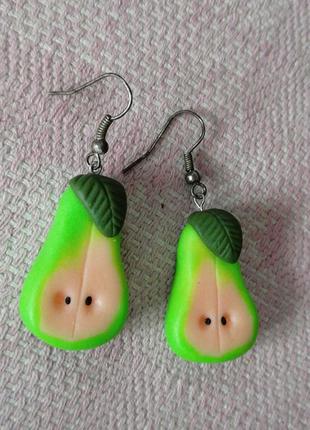 Сережки  груші hand made