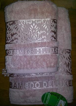 Бамбуковые полотенца cestepe bamboo damask silk туречня4 фото