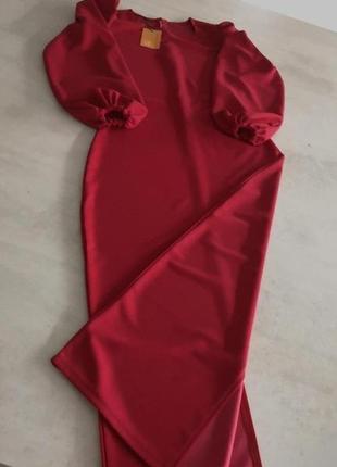 Красивое красное платье ❤2 фото