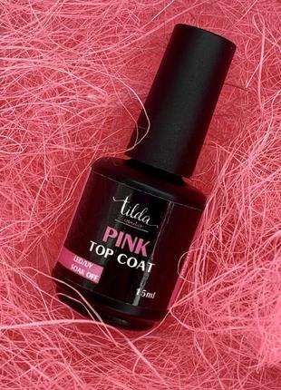 Топ для гель-лаку без липкого шару pink top tilda cosmetics
об'єм 15 мл3 фото