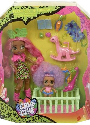 Ігровий набір печерний клуб, дитяча кімната і лялька няня фернесса cave club fernessa