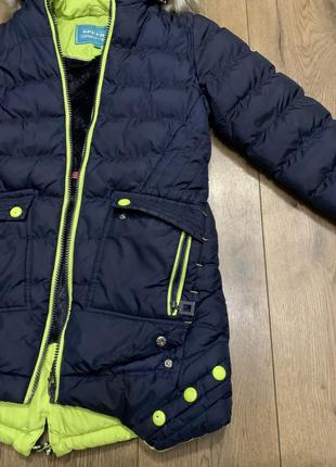 Курточка пальто парка зимняя утеплённая на меху с капюшоном speed.a (польша)6 фото