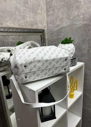 Велика жіноча сумка формату а4 з довгим ремінцем, guess3 фото