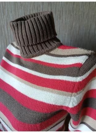 Красивый полосатый трикотажный гольфик, кофточка,б/у в хорошем состоянии, небольшой размер