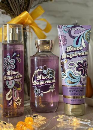 Набір bath and body works гель для душу, крем, спрей disco daydream