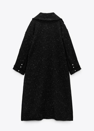 Zara studio комбинированное пальто zara лимитированная серия,3 фото