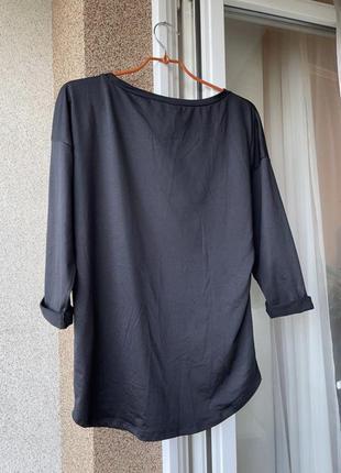 Блузка кофта чорна зі зміїним принтом h&m divided3 фото