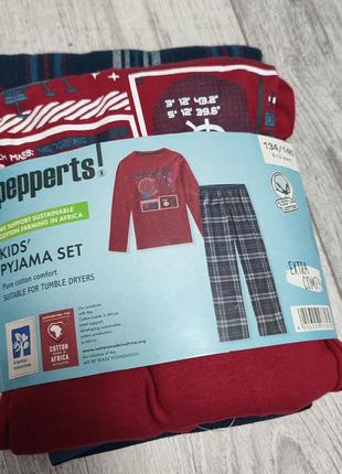 Пижама с длинным рукавом фланелевая pepperts 134/140, 146/152 см3 фото