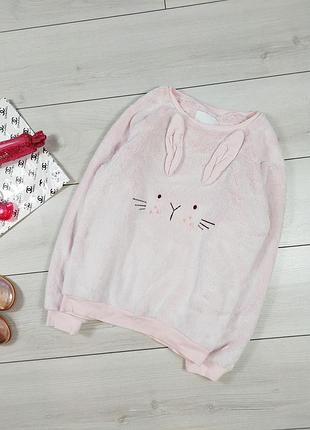 Мягкая плюшевая кофта next с зайцем