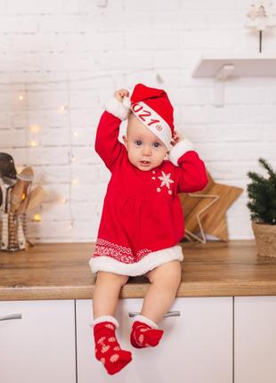 Сукня новорічна в’язана