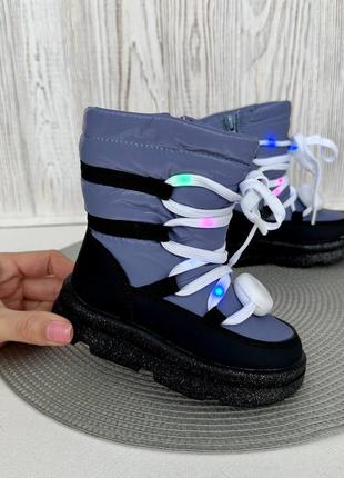 Дитячі дутики для дівчинки  / зимові чоботи