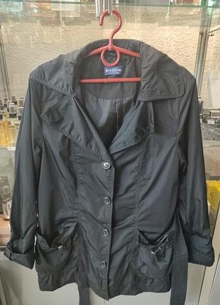 Куртка плащ під пояс