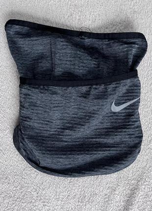 Nike run рефлективний на флісі баф горловик шарф сірий