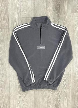 Тёплая флисовая кофта флиска adidas тепла фліска кофта флісова adidas