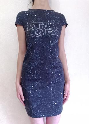 Звёздное платье star wars, платье по фигуре, платье космос, космосное платье3 фото