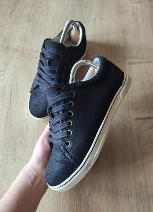 Фирменные женские кожаные кеды ugg,р.36