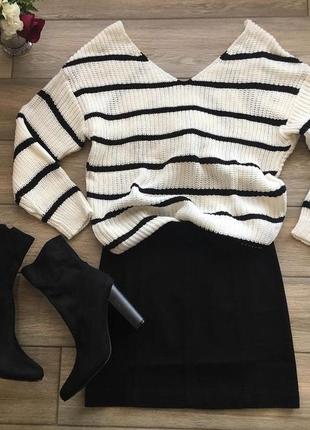 Женский свитер в полоску/ пуловер/ кофта 🥥6 фото