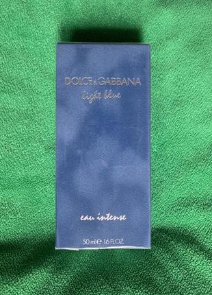 Парфумована вода dolce & gabbana light blue eau intense, 50 ml оригінал1 фото