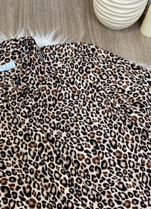 Леопардова блуза2 фото