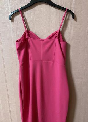 Платье розовое3 фото