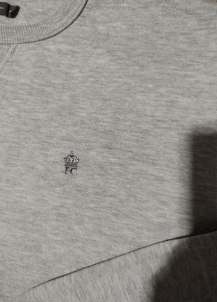 Мужской серый свитшот / french connection / кофта / свитер / мужская одежда /3 фото