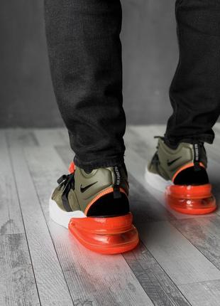 Nike air max 270 olive orange white3 фото