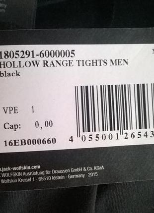 Тайтсы jack wolfskin hollow range tights men6 фото