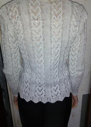 В'язана кофтинка-щільний трикотаж х/б, не тягнеться, тримає форму 2