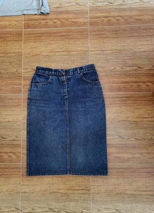 Женская джинсовая юбка xxl; 50 размер5 фото