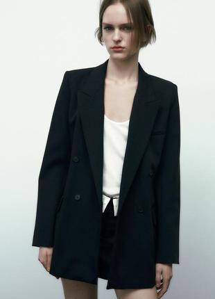 Жакет пиджак черный классический zara s m
 1255/9986 фото