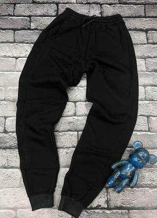 Спортивные штаны теплые на флисе / мужские качественные спортивки на осень - зиму1 фото