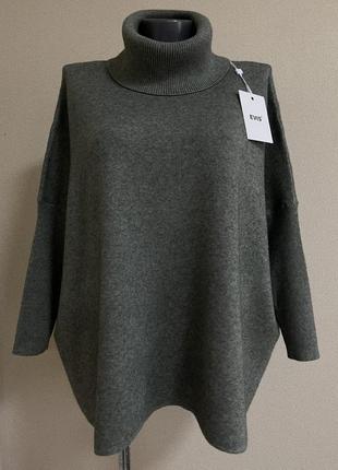 Крутой,модный,элегантный статусный плотный свитер-балахон,разлетайка,оверсайз4 фото