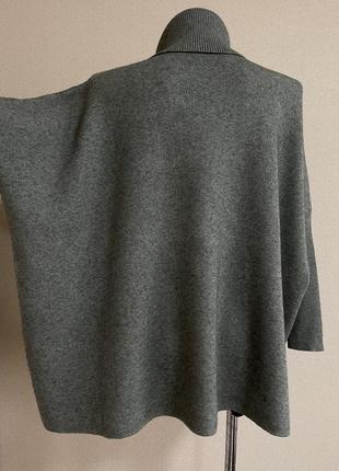 Крутой,модный,элегантный статусный плотный свитер-балахон,разлетайка,оверсайз8 фото