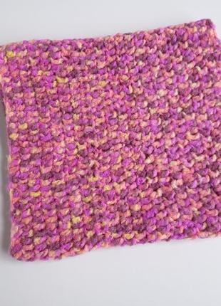 Хомут розовый объемный ручная работа