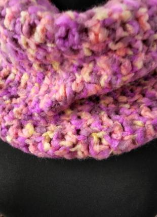 Хомут розовый объемный ручная работа