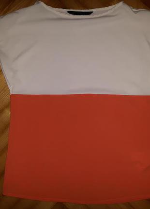 Двухцветный шифоновый топ от zara! p.-s