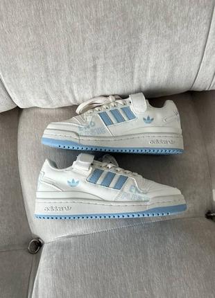 Кроссовки adidas forum white/blue