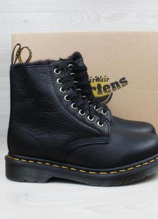 Шкіряні черевики з хутром dr. martens оригінал, розмір 36