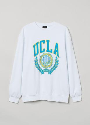 Белый свитшот h&amp;m ucla