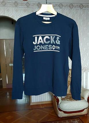 Jack jones свитшот тёплый cotton толстовка