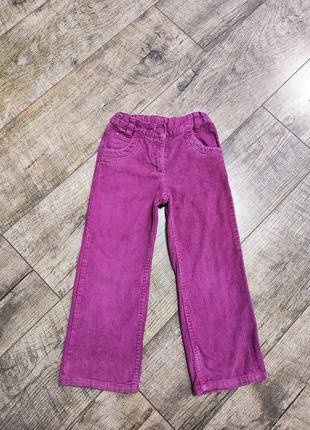 Штаны, брюки вельветовые, papagino,  р. 104-110, 4-5 года, длинна 60см