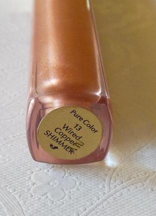 Сияющий стойкий блеск estee lauder pure color gloss 13 wired copper shimmer4 фото