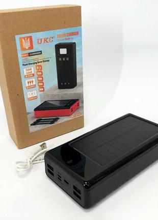 Портативная мобильная зарядка power bank solar 60000mah5 фото