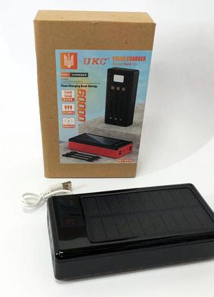 Портативная мобильная зарядка power bank solar 60000mah4 фото