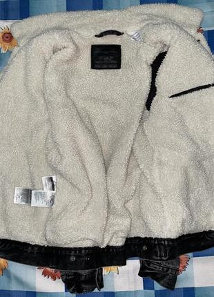 Джинсова куртка levi’s sherpa, оригінал, розмір s6 фото